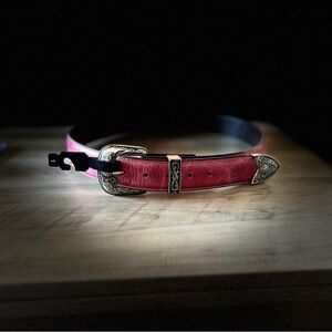 Idyllwind Pink Belt with Ornate Silver Buckle Miranda Lambert 45 1/2”